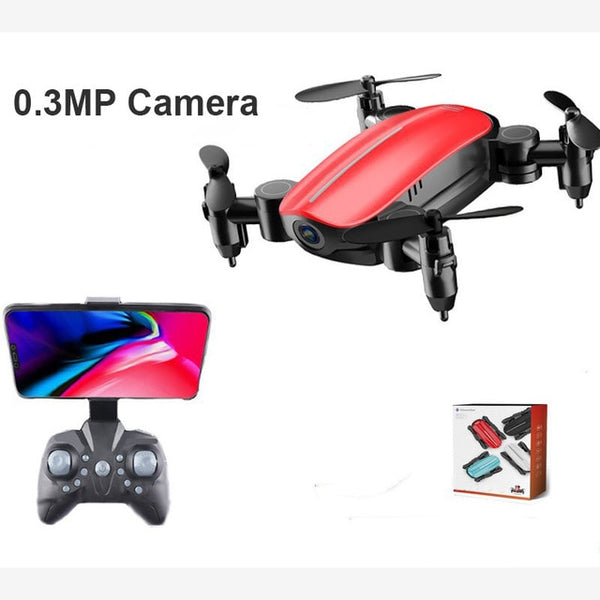 RC Mini Quadcopter With WIFI FPV Foldable Drone Aircraft With Camera HD RC Drone Aerial Four-axis Helicopter Micro Pocket Toys