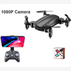 RC Mini Quadcopter With WIFI FPV Foldable Drone Aircraft With Camera HD RC Drone Aerial Four-axis Helicopter Micro Pocket Toys