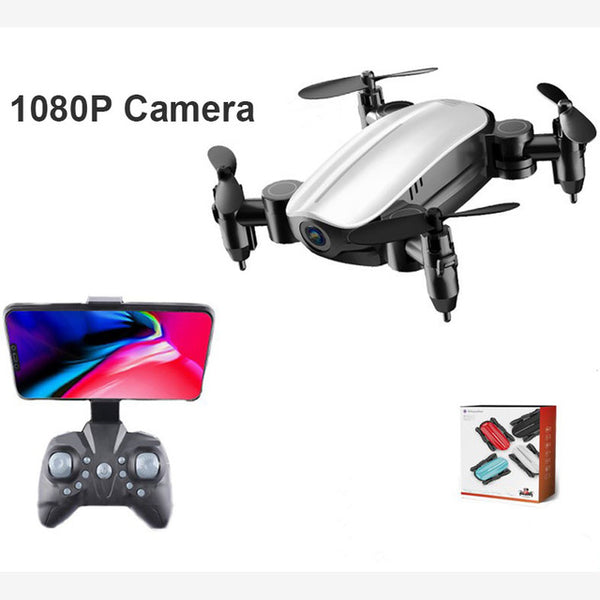 RC Mini Quadcopter With WIFI FPV Foldable Drone Aircraft With Camera HD RC Drone Aerial Four-axis Helicopter Micro Pocket Toys