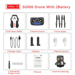 For ZLRC Beast SG906 5G Wifi GPS FPV Drone with 4K Camera  High Hold Mode with Handbag RC Quadcopter Drone RTF