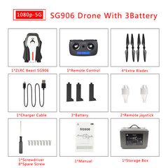 For ZLRC Beast SG906 5G Wifi GPS FPV Drone with 4K Camera  High Hold Mode with Handbag RC Quadcopter Drone RTF