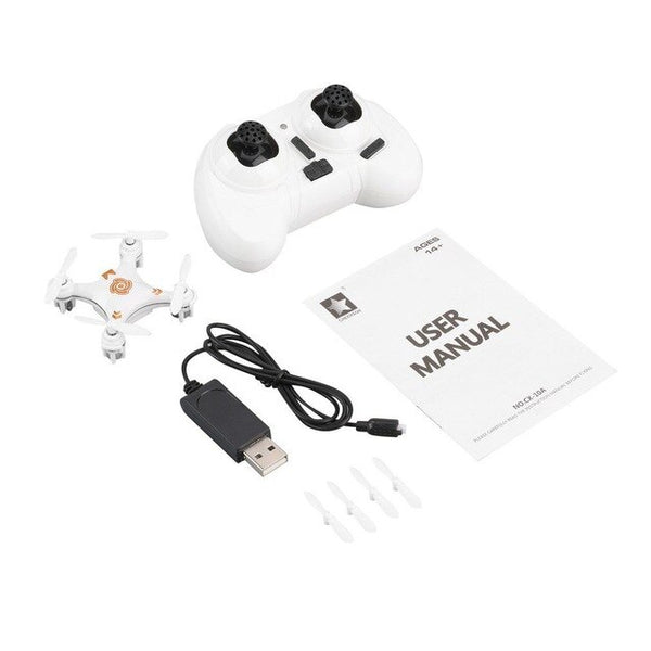 CX-10A 2.4GHz 4CH RC Mini Drone Quadcopter UFO with Headless Mode 3D Flips & Rolls Quadrocopter Toys for Kids Children