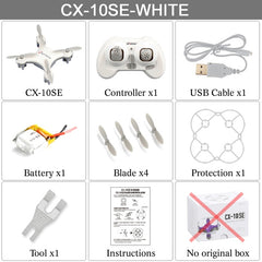 Cheerson CX-10SE Mini Dron Quad Copter Pocket Drone Remote Control Kid Toy 4CH 3D Flips RC NaNo Quadcopter Helicopter RTF VS H20