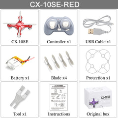 Cheerson CX-10SE Mini Dron Quad Copter Pocket Drone Remote Control Kid Toy 4CH 3D Flips RC NaNo Quadcopter Helicopter RTF VS H20