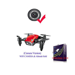 Mini RC Foldable Drone S9HW With Camera S9 No Camera RC Helicopter Drone Dron Altitude Hold RC Quad copter WiFi FPV Pocket Drone