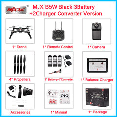 MJX Bugs 5 W B5W RC Drone RTF 5G WiFi FPV 1080P Camera With GPS Follow Me Mode RC Quadcopter vs MJX Bugs 2 B2W Helicopters D30