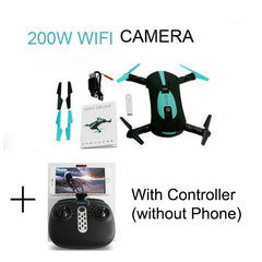 JD JY018 FPV Radio R/C Portable Quadcopter 720P Camera WiFi Foldable Selfie Pocket Drone VS E58 Remote Control Flycam Helicopter