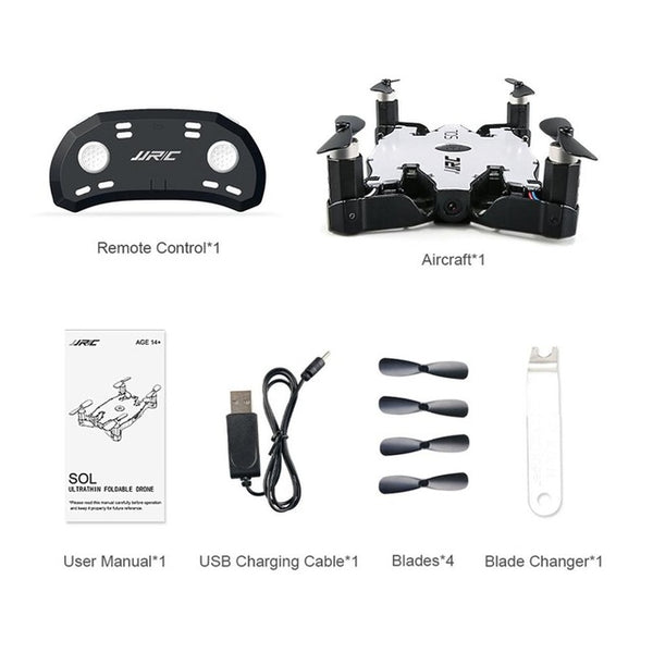 JJR/C H49 2.4GHz Ultra thin Foldable Mini Quadcopter Drone with Wifi FPV 720P HD Live Video Camera Altitude Hold RC Drone Model