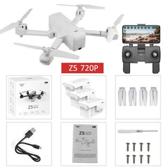 SJRC Z5 Quadrocopter with HD 720P/1080P GPS Camera Drone 2.4G/5G Wifi FPV Altitude Hold Follow Me Mode Helicopter vs Visuo XS812