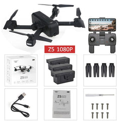 SJRC Z5 Quadrocopter with HD 720P/1080P GPS Camera Drone 2.4G/5G Wifi FPV Altitude Hold Follow Me Mode Helicopter vs Visuo XS812