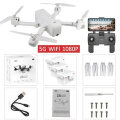 SJRC Z5 Quadrocopter with HD 720P/1080P GPS Camera Drone 2.4G/5G Wifi FPV Altitude Hold Follow Me Mode Helicopter vs Visuo XS812