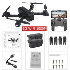 SJRC Z5 Quadrocopter with HD 720P/1080P GPS Camera Drone 2.4G/5G Wifi FPV Altitude Hold Follow Me Mode Helicopter vs Visuo XS812