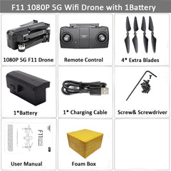 SJRC F11 GPS Drone Selfie RC with 1080P HD Camera WiFi FPV 25mins Flight Time Brushless Quadcopter Foldable Arm Dron Vs CG033