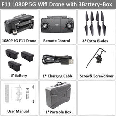 SJRC F11 GPS Drone Selfie RC with 1080P HD Camera WiFi FPV 25mins Flight Time Brushless Quadcopter Foldable Arm Dron Vs CG033