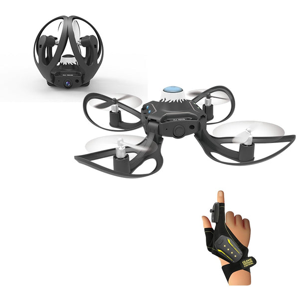 Mini Drone foldable Arm 2.4G Glove Gesture Movement Sensing Control   One Key Return  Roll  For Beginner  Gift