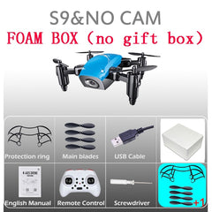 S9W Mini Drone With Camera S9 No  Foldable RC Helicopter Altitude Hold  Quad copter WiFi FPV Micro Pocket Dron VS CX10W