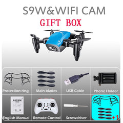 S9W Mini Drone With Camera S9 No  Foldable RC Helicopter Altitude Hold  Quad copter WiFi FPV Micro Pocket Dron VS CX10W