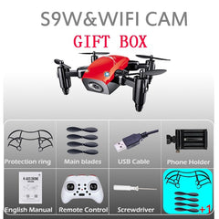 S9W Mini Drone With Camera S9 No  Foldable RC Helicopter Altitude Hold  Quad copter WiFi FPV Micro Pocket Dron VS CX10W