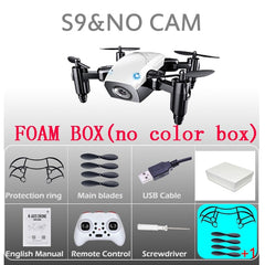 S9W Mini Drone With Camera S9 No  Foldable RC Helicopter Altitude Hold  Quad copter WiFi FPV Micro Pocket Dron VS CX10W