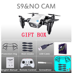 S9W Mini Drone With Camera S9 No  Foldable RC Helicopter Altitude Hold  Quad copter WiFi FPV Micro Pocket Dron VS CX10W